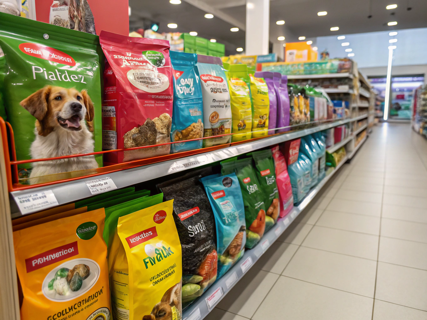 Commercial pet care products category representation